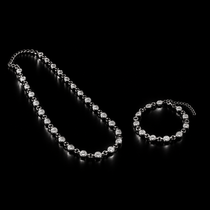Fiore eterno (Conjunto de cadena y pulsera)